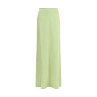 Kristina Ti Bicolor Silk Long Skirt