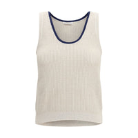 Brunello Cucinelli Beige Cotton Top