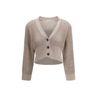Brunello Cucinelli Beige Cotton Cardigan