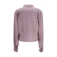 Margiela Purple Silk Dress Shirt