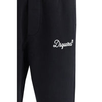 Dsquared² Black Cotton Joggers (Workout Pants)