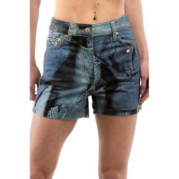 Moschino Multicolor Denim Shorts