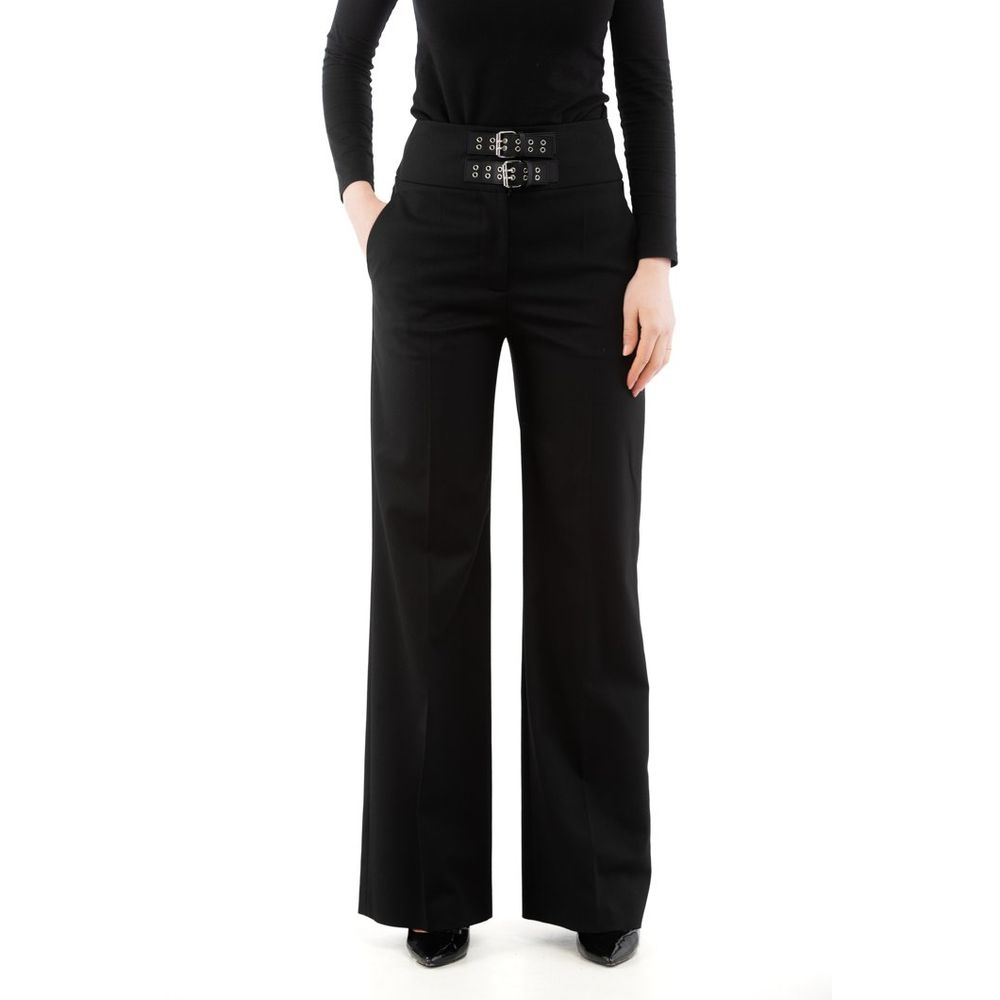Moschino Black Polyester Casual Pants
