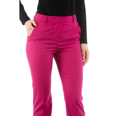 Moschino Pink Polyester Dress Pants