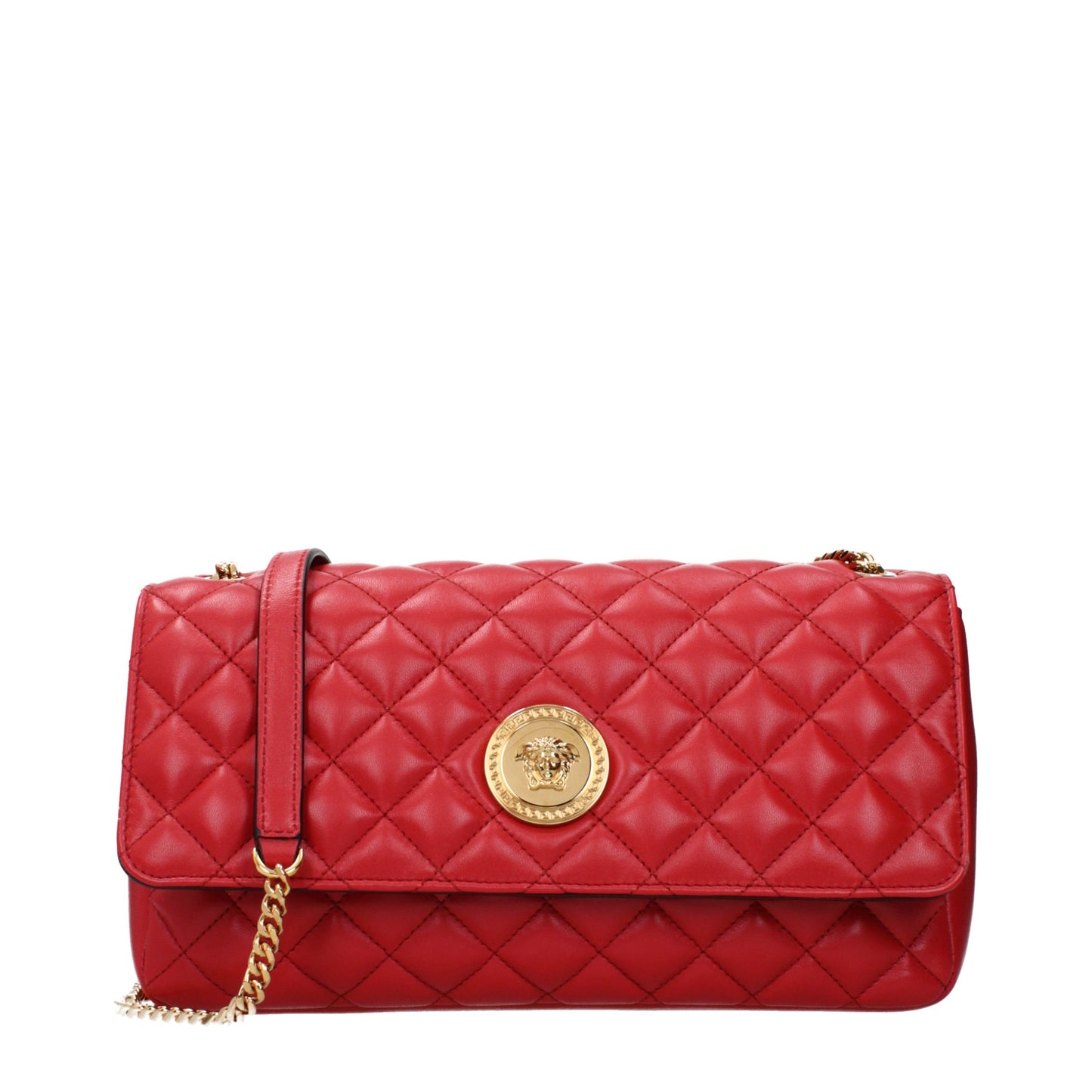 Versace Red Leather Shoulder Bag