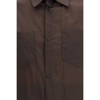 Herno Brown Polyamide Dress Shirt