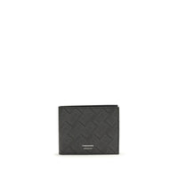 Ferragamo Black Calf Leather Bos Taurus Wallet