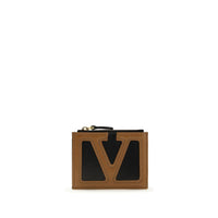 Valentino Garavani Black Calf Leather Bos Taurus Wallet