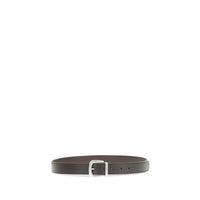 Valentino Garavani Black Calf Leather Bos Taurus Regular Belt