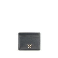 PINKO Gray Calf Leather Bos Taurus Wallet