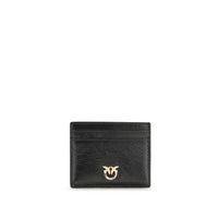 PINKO Black Calf Leather Bos Taurus Wallet