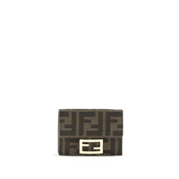 Fendi Brown Fabric Wallet