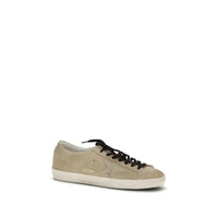 Golden Goose Beige Calf Leather Bos Taurus Low Top Sneakers