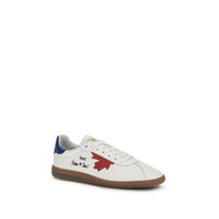Dsquared² White Calf Leather Bos Taurus Chunky Sneakers