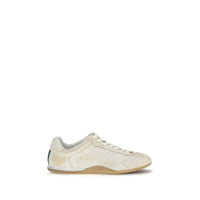 Gucci White Calf Leather Bos Taurus Low Top Sneakers