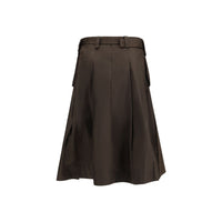 Ganni Brown Recycled Polyamide Long Skirt