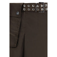 Ganni Brown Recycled Polyamide Long Skirt