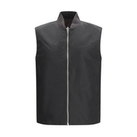 Diesel Brown Polyamide Sleveless Jacket