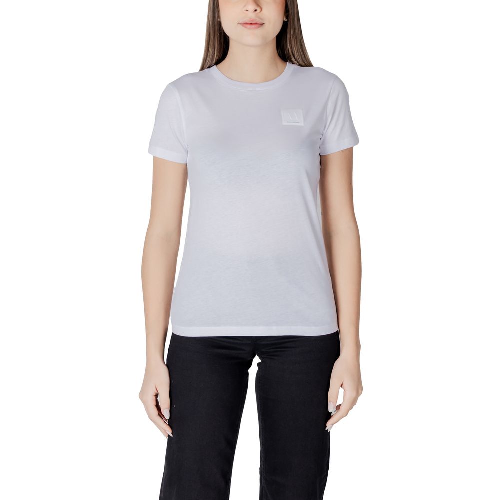 Armani Exchange White Cotton T-Shirt