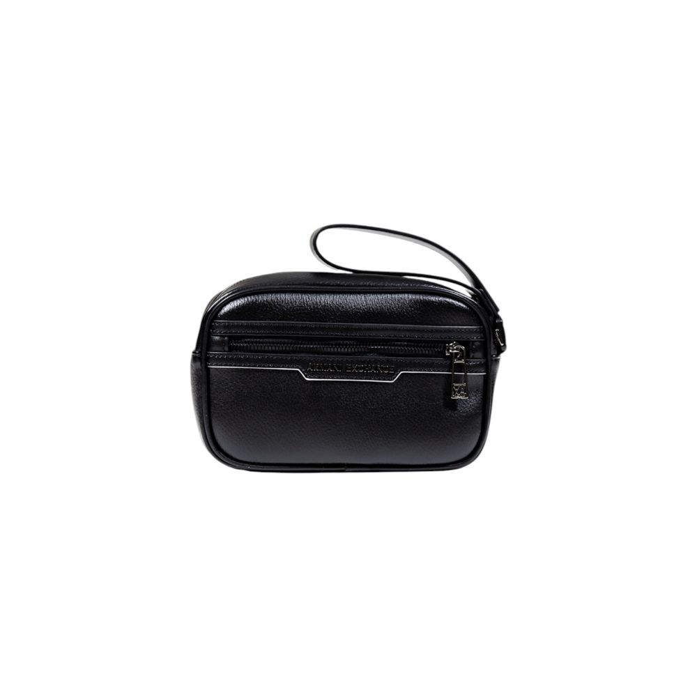 Armani Exchange Black Polyester Clutch Bag