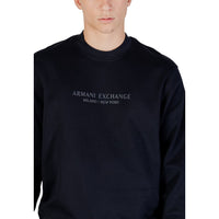 Armani Exchange Blue Cotton Sweatshirt