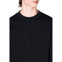 Armani Exchange Black Cotton Sweatshirt