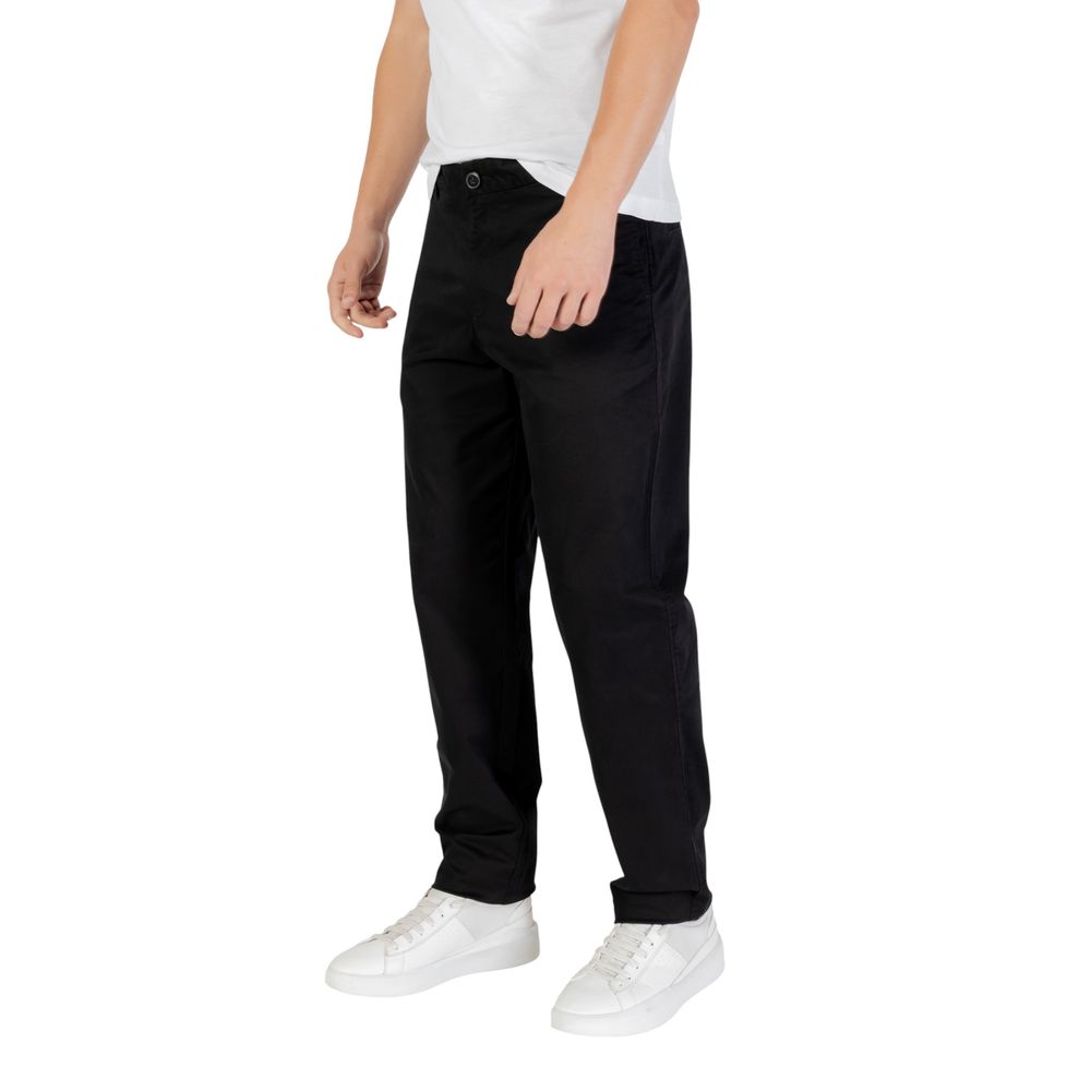 Armani Exchange Black Cotton Skinny Pants