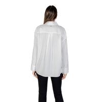 Armani Exchange White Cotton Blouse