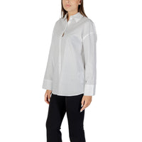 Armani Exchange White Cotton Blouse