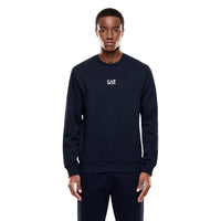 EA7 Emporio Armani Blue Cotton Sweatshirt