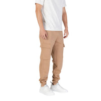 EA7 Emporio Armani Beige Cotton Joggers (Workout Pants)