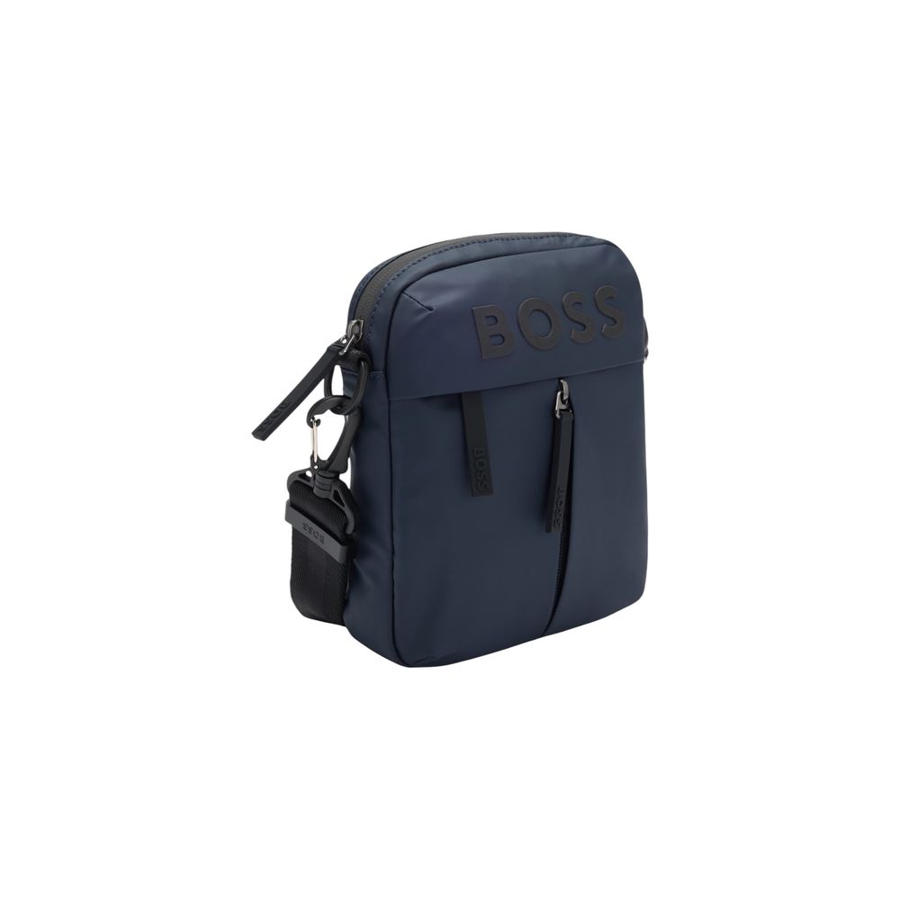 Hugo Boss Blue Polyester Messenger Bag