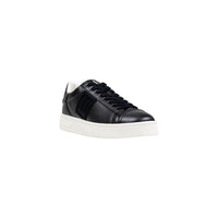 Armani Exchange Black Polyester Low Top Sneakers