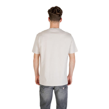 Armani Exchange Beige Cotton T-Shirt