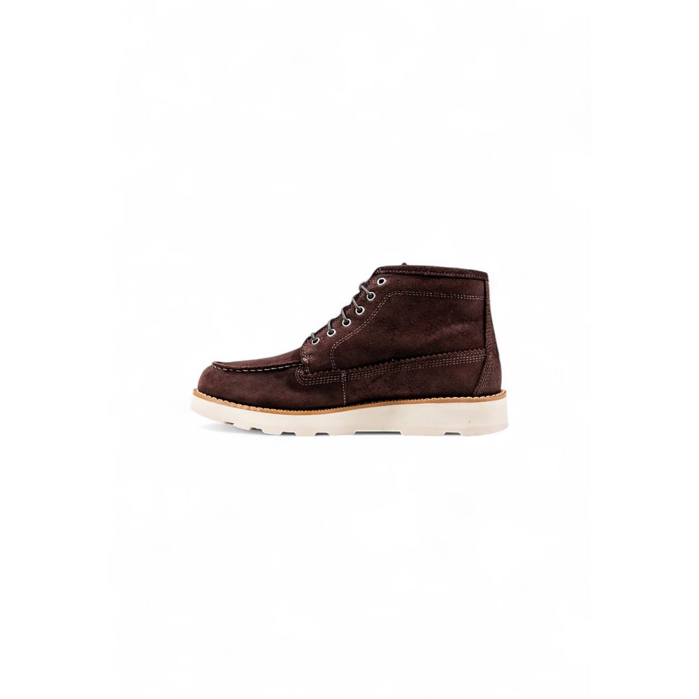 Timberland Brown Leather Lace-Up Boots