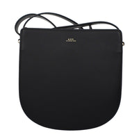 A.P.C. Black Leather Crossbody Bag