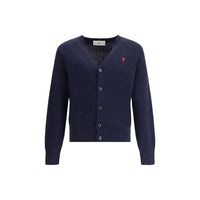 Ami Paris Blue Wool Cardigan