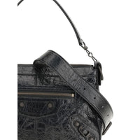 Balenciaga Black Lamb Ovis Aries Aries Shoulder Bag