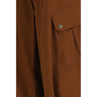 PINKO Brown Cotton Casual Pants