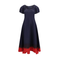 Tory Burch Blue Viscose Casual Dress