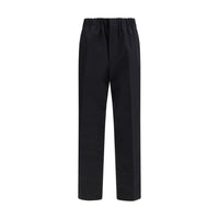 Jil Sander Black Cotton Casual Pants