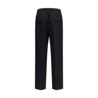 Jil Sander Black Cotton Casual Pants