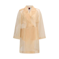 PINKO Multicolor Silk Trench Coat