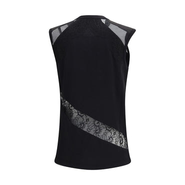 PINKO Black Cotton Blouse
