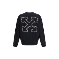Off-White Black Cotton Sweatshirt