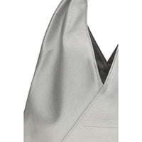MM6 Silver Polyethylene Handbag