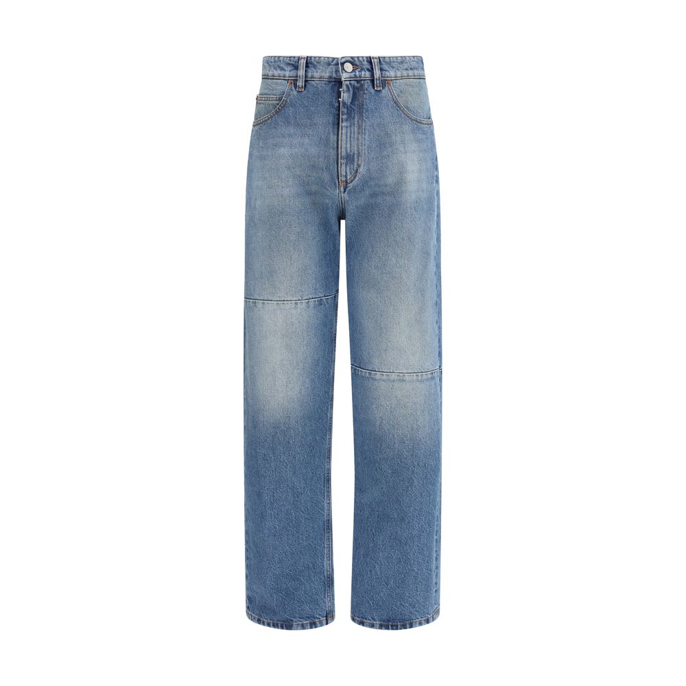 MM6 Blue Cotton Jeans Denim