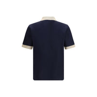 Ferragamo Blue Cotton Polo Shirt