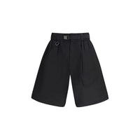 Y-3 Black Cotton Bermuda Shorts