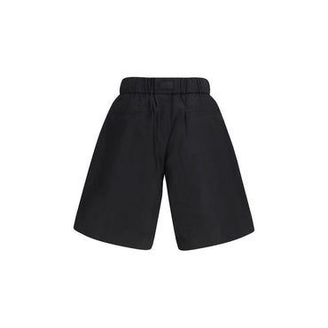Y-3 Black Cotton Bermuda Shorts